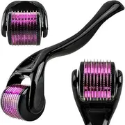 [PARENCE] Derma Roller, 0.5 mm Derma Roller Face, Roller Micro Needle for Stimulating Hair Regrowth/Beard Growth - 540 Needles for Hair Firming