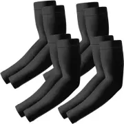 Arm Sleeves 4 Pairs UV Sun Protection UPF 50 Arm Compression Cooling Sleeves ...