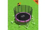 Blizzard 10ft Trampoline with Basketball set Pink