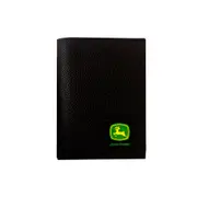 John Deere Tri-Fold Wallet Mens Fashion Fashion Pebble Grain Leather Brown