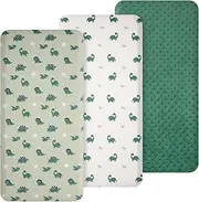RdjEokf Changing Pad Covers 3pack, Changing Pad Sheets, Soft Breathable Changing Pad Sheets, for Unisex Baby Girls and Boys, for Home Kid Use (Green)