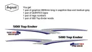 Quintrex 500 Top End graphics (2800mm) bundle incuding rego numbers and logos