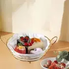 Bread Basket Storage Container Easy to Clean Reusable Fruit Basket Snacks Box