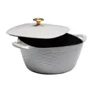 Tramontina Dutch Oven 7-Qt Enameled Cast Iron Covered Square Matte Gray Cookware
