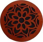 Totority Portable Water Sound Hand Drum Ethnic Percussion Instrument for Relaxation Meditation Onomatopoeic Compact Wooden Therapy Drum for Adults