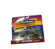 Micro Machines, Galoob,#8 Triplesiders, Range Rover,55 T-Bird,cobra