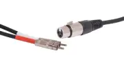 Redback 1m XLR Female to Dual RCA Plug