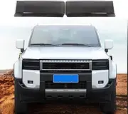 YinanIutos Front Headlight Guard Covers Compatible with Toyota Land Cruiser 250 Prado J250 LC250 2024 2025, ABS Headlamps Smoked Tint Light Cover Trim Accessories, 2PCS