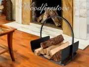 FIREPLACE - WOOD HEATER Log Rack with Carrier - FIREWOOD STORAGE Warranwood