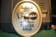 TUBORG GOLD BEER TRAY - VINTAGE METAL TRAY - NEW OLD STOCK!!!