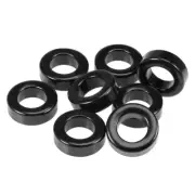 8pcs 19.3 x 33.7 x 11.3mm Ferrite Ring Iron Powder Toroid Cores Black Gray