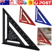 12'' Aluminium Alloy Triangle Angle Speed Square Protractor Guide Ruler Tool