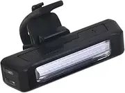 AIMALL USB Rechargeable LED Bike Light 1PCS, Front Headlight and Rear Tail Lamp, Wide Beam, Multiple Flashing Modes, IPX4 Waterproof, 3.3 x 0.7 Inches