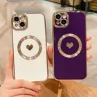 Luxury Case for iPhone 16 15 14 13 12 11 Pro Max XS 8 Shockproof Magnetic Cover