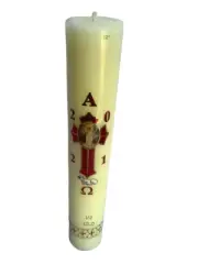 CIRIO PASCUAL 1/2 KILO 11.5 L “x 2” W PASCHAL CANDLE EASTER WEEK,NEW
