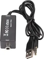 Digital to Analog Converter, HiFi Lossless DAC Converter, Coaxial+3.5mmUSB Power Supply, for TV Set Top Box DVD