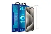 [2 PACK] For Apple iPhone 16 Pro Screen Protector Tempered Glass Screen Protector Guard