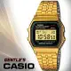 CASIO 卡西歐 普普風格 經典復古款 不鏽鋼錶帶 黑金錶面 (A159WGEA-1DF)
