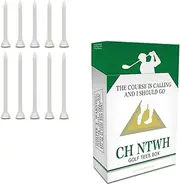 CH NTWH Funny Golf Tees Box with Magnetic Lock - Include 3 1/4 +2 1/5 Inch White Wooden Tees - Professional Golf Tees - Golf Men Golfer Any Occasions