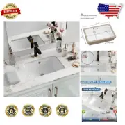 Maintenance-Free Glossy White Undermount Bathroom Sink - Modern & Timeless
