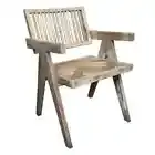 MORROW RECLAIMED ELMWOOD CARVER DINING CHAIR NATURAL DISTRESSED