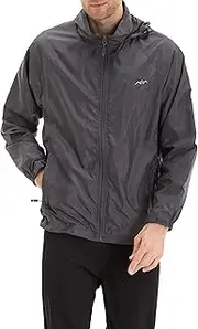 [TRAILSIDE SUPPLY CO.] Mens Windbreaker Jackets Lightweight Packable Jacket,Windproof and Dustproof
