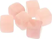 Cabilock 6Pcs Quartz Whiskey Stones Reusable Ice Cubes for Drinks Aesthetic Chilling Rocks for Whiskey Romantic Her Cube Safe Practical