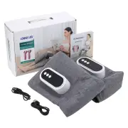 1 Pair Electric Heating Leg Massager Airbags Calf Massage Hot Compress 3 Modes 3 Gears Relax Muscle Fatigue USB Rechargeable