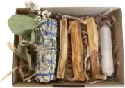 Pangolin House Gift Set Cleansing Kit sage Smudge Sticks Palo Santo Wood