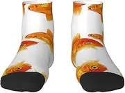 [JBYJBX] Cute Fish Print Adult Socks Womens Mens Workout Thermal Cozy All-Season Gift Holiday Articles Use