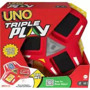 Uno Triple Play by Mattel Ages 7+ Buttons Lights and Sounds 1 triple Play Unit