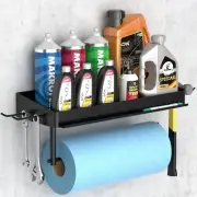 Garage Paper Towel Holder, Wall Mount Shelf, Shop Towel Holder, One-Hand Tear