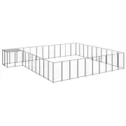 Dog Kennel Outdoor Pet Cage Crate Fence Run Play Pen House Large 31.46m² Steel
