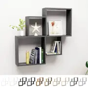Wall Cube Shelf Storage Rack Furniture Multi Colours Engineered Wood vidaXL