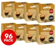 96 PK Lavazza A Modo Mio Coffee Capsules Pods Qualità Oro, Intense, Sweet Aroma