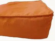 Box Cushion Cover- Square Patio Seat Chair Indoor Cushion Cover Polyester Rust 28" Length x 28" breadth x 5" Thick (71cm x 71 cm x 12cm)