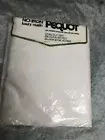 Vintage New Pequot Luxury Muslin No Iron Double Flat Sheet White No Iron