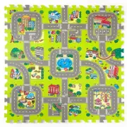 Baby Play Mats for Floor, Foam Play Mat, Interlocking Foam Tiles City Road Tr...