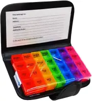 JFA Medical Weekly Small Travel Pill Box Organiser