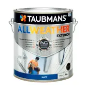 Taubmans 4L White Matt All WeatherExterior Paint