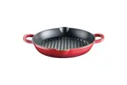 Baccarat Le Connoisseur Cast Iron Round Grill Pan 28X5cm Red
