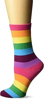 [K. Bell Socks] K. Bell Women's Fun Patterns & Designs Crew Socks-1 Pairs-Cool & Cute Novelty Gifts