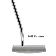 Bell Half Offset H-360 Polished Left Hand Golf Putter-Winn Midsize-32" to 38"
