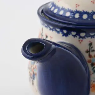 波蘭陶 蔚藍橙光系列 茶壺 陶瓷壺 水壺 陶瓷茶壺 1100ml 波蘭手工製[BNF165]