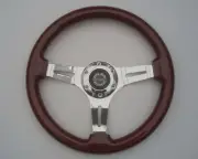 New 13.5" Wood Steering Wheel & Hub Adaptor Triumph TR7 TR8 1976-1981 Made UK (for: Triumph)