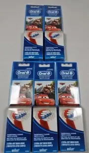 BRAUN Oral-B Replacement Brush Heads X Soft Disney CARS Lightning McQueen 2 Pack