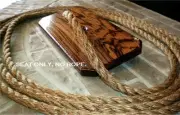 Custom One-Hole Zebra Plank Wood Tree Swing Seat (Seat Only) #002ZEBRA