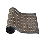 Streak Bamboo Table Runner 140 X 33Cm Grey Brown Silver Table Runners