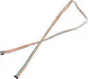 uxcell 1 Pcs IDC Rainbow Wire Flat Ribbon Cable FC-Female to 8P 39.3 Inch Length 2.54mm Pitch Breadboard Jumper Wires for Electronic Projects