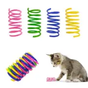 Yuloyi Cat Spring Toys 30 Packs, Plastic Colorful Springs Cat Toys For